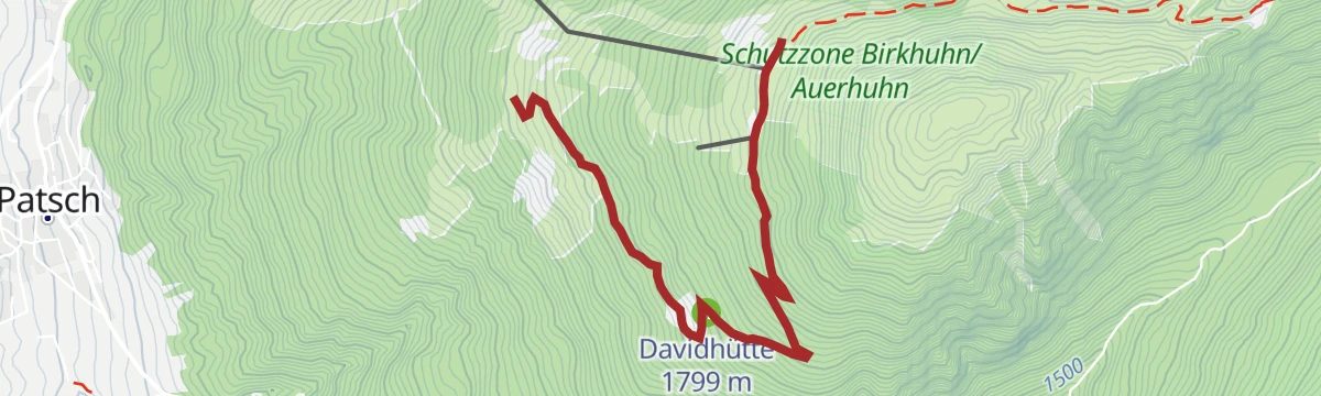 Route map: Vitalweg Patscherkofel